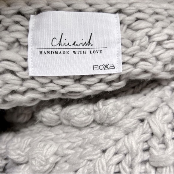 NWT CHICWISH HAND KNIT YOUR LOVE CARDIGAN SWEATER
PALE LAVENDER M/L - Picture 3 of 6